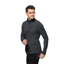 Semi-zipped Fleece Jack Wolfskin Kolbenberg (GT) 8 Semi-zipped Fleece Jack Wolfskin Kolbenberg (GT) -Hiking Store 1710531 6350