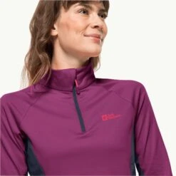 Women's Semi-zipped Fleece Jack Wolfskin Morobbia (GT) -Hiking Store 1710921 1014 7