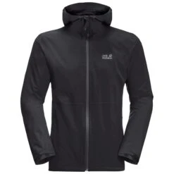 Veste Imperméable Jack Wolfskin Pack & Go [Size S] -Hiking Store jack wolfskin 1111503 6000 9 a020 pack go shell m black 1