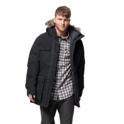 Parka Jack Wolfskin Glacier Bay [Size S] -Hiking Store jack wolfskin 1113321 6000 1 glacier bay parka men black
