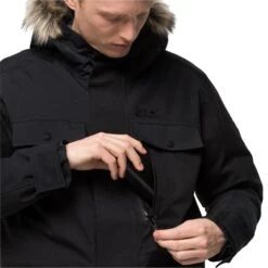 Parka Jack Wolfskin Glacier Bay [Size S] -Hiking Store jack wolfskin 1113321 6000 5 glacier bay parka m black