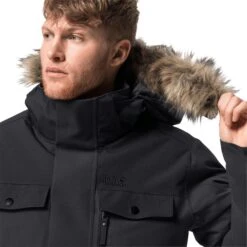 Parka Jack Wolfskin Glacier Bay [Size S] -Hiking Store jack wolfskin 1113321 6000 5 glacier bay parka mne black