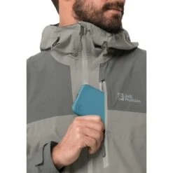 Veste Imperméable Jack Wolfskin Go Hike [Size S] -Hiking Store jack wolfskin 1114051 5150 misty green 4
