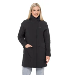 Parka Femme Jack Wolfskin Silent Wisper [Size XS] -Hiking Store jack wolfskin 1114191 6000 1 silent wisper parka w black
