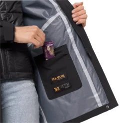 Parka Femme Jack Wolfskin Silent Wisper [Size XS] -Hiking Store jack wolfskin 1114191 6000 8 silent wisper parka w black