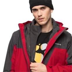 Veste 3 En 1 Jack Wolfskin Dna Rhapsody [Size S] -Hiking Store jack wolfskin 1114721 2102 6 dna rhapsody 3 in 1 m red lacquer