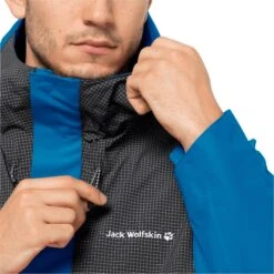 Veste Imperméable Jack Wolfskin DNA Block [Size S] -Hiking Store jack wolfskin 1114941 1361 5 dna block jacket m blue pacific