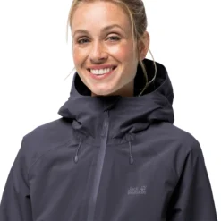 Veste Imperméable Femme Jack Wolfskin Highest Peak [Size XS] -Hiking Store jack wolfskin 1115121 1388 5 highest peak jacket w graphite