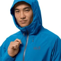 Veste Imperméable Jack Wolfskin Highest Peak [Size S] -Hiking Store jack wolfskin 1115131 1361 6 highest peak jacket m blue pacific