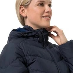 Women's Down Jacket Jack Wolfskin Selenium [Size XS] -Hiking Store jack wolfskin 1202081 1910 5 selenium coat midnight blue