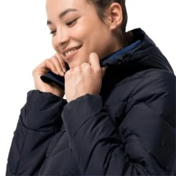 Women's Down Jacket Jack Wolfskin Selenium [Size XS] -Hiking Store jack wolfskin 1202081 1910 5 selenium coat midnight blue