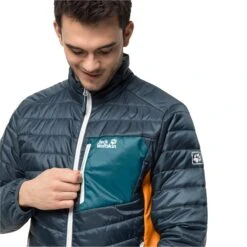 Doudoune Jack Wolfskin Routeburn M [Size S] -Hiking Store jack wolfskin 1205413 1249 5 routeburn jacket m orion blue