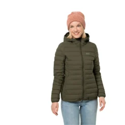 Doudoune Femme Jack Wolfskin Glowing Moutain [Size XS] -Hiking Store jack wolfskin 1206161 4144 1 glowing mountain jacket w bonsai green