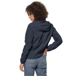 Veste Imperméable Femme Jack Wolfskin Lightsome [Size XS] -Hiking Store jack wolfskin 1307161 1010 2 lightsome jacket w night blue