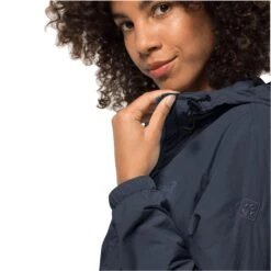 Veste Imperméable Femme Jack Wolfskin Lightsome [Size XS] -Hiking Store jack wolfskin 1307161 1010 6 lightsome jacket w night blue