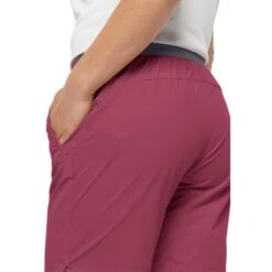 Short Femme Jack Wolfskin Hilltop [Size 34] -Hiking Store jack wolfskin 1505462 2198 sangria red 5