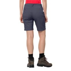 Short Femme Jack Wolfskin Overlands [Size 34] -Hiking Store jack wolfskin 1506163 1388 2 overland shorts w graphite