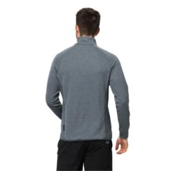 Fleece Jack Wolfskin Active Tongari [Size S] -Hiking Store jack wolfskin 1709472 6098 2 active tongari m storm grey