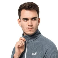 Fleece Jack Wolfskin Active Tongari [Size S] -Hiking Store jack wolfskin 1709472 6098 6 active tongari m storm grey