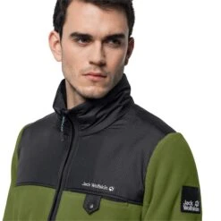Polaire Jack Wolfskin Dna Grizzly [Size S] -Hiking Store jack wolfskin 1709981 4158 5 dna grizzly m cedar green