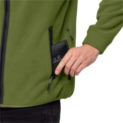 Polaire Jack Wolfskin Dna Grizzly [Size S] -Hiking Store jack wolfskin 1709981 4158 6 dna grizzly m cedar green