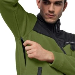 Polaire Jack Wolfskin Dna Grizzly [Size S] -Hiking Store jack wolfskin 1709981 4158 7 dna grizzly m cedar green