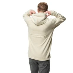 Sweat à Capuche 1/2 Zip Jack Wolfskin Nature Life [Size S] -Hiking Store jack wolfskin 1710031 5017 2 nature life halfzip m white sand