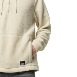 Sweat à Capuche 1/2 Zip Jack Wolfskin Nature Life [Size S] -Hiking Store jack wolfskin 1710031 5017 6 nature life halfzip m white sand