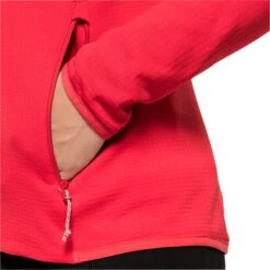 Polaire Femme Jack Wolfskin Peak Grid [Size XS] -Hiking Store jack wolfskin 1710351 2058 5 peak grid fleece w tulip red