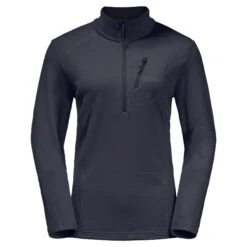 Women's Semi-zipped Fleece Jack Wolfskin Kolbenberg (GT)
