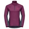 Women's Semi-zipped Fleece Jack Wolfskin Morobbia (GT) -Hiking Store jack wolfskin 1710921 1014 9 a020 tourer mid hz w wild berry