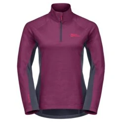 Women's Semi-zipped Fleece Jack Wolfskin Morobbia (GT)