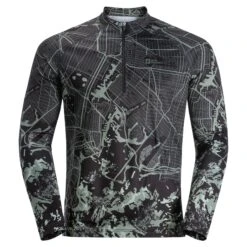 T-shirt Technique Manches Longues Imprimé Jack Wolfskin Morobbia [Size S]