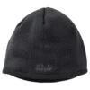 Cap Jack Wolfskin Stormlock Logo Knit [Size M] -Hiking Store jack wolfskin 1910371 6000 0 a260 stormlock logo knit cap black