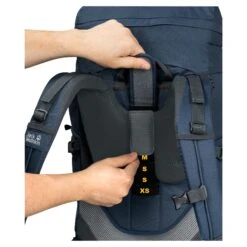 Women's Backpack Jack Wolfskin Highland Trail 50+5 -Hiking Store jack wolfskin 2010111 1383 9 e520 highland trail 45 women thunder blue