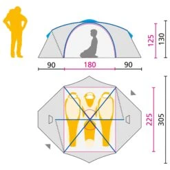 Wind Tent Jack Wolfskin Yellowstone III 7 Wind Tent Jack Wolfskin Yellowstone III -Hiking Store jack wolfskin 3001992 4502 0 e801 yellowstone iii vent mountain green