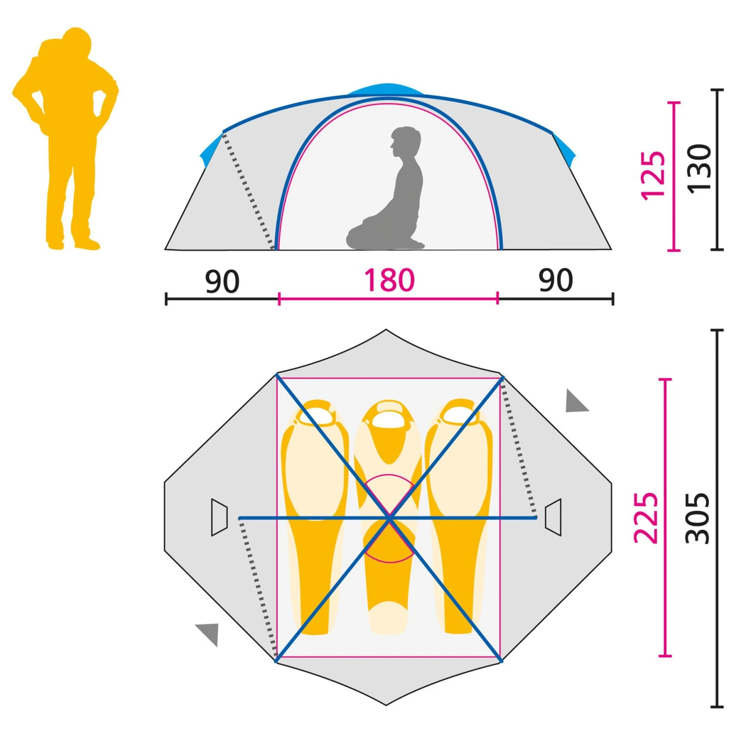 Wind Tent Jack Wolfskin Yellowstone III 5 Wind Tent Jack Wolfskin Yellowstone III - Image 3