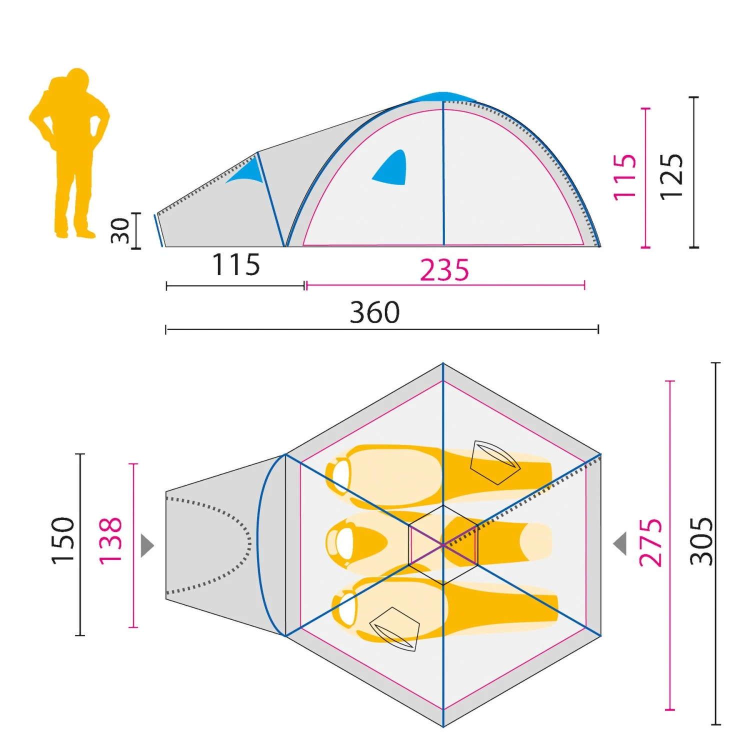 Tent Jack Wolfskin Antarctica Dome 5 Tent Jack Wolfskin Antarctica Dome - Image 3