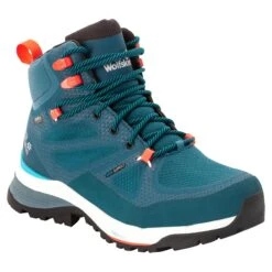 Chaussures De Randonnée Femme Jack Wolfskin Force Striker Texaporeid [Size 35.5] -Hiking Store jack wolfskin 4038873 1227 9 f360 force striker texapore mid w blue coral