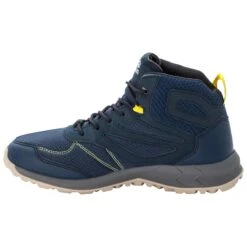 Chaussures Jack Wolfskin Woodland Texapore Mid [Size 39.5] -Hiking Store jack wolfskin 4039201 1184 2 woodland texapore mid m dark blue lime