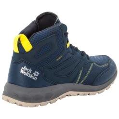 Chaussures Jack Wolfskin Woodland Texapore Mid [Size 39.5] -Hiking Store jack wolfskin 4039201 1184 3 woodland texapore mid m dark blue lime