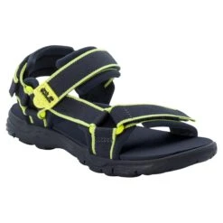 Sandales De Randonnée Enfant Jack Wolfskin Seven Seas 3 GT [Size 34] -Hiking Store jack wolfskin 4040061 1176 9 f360 seven seas 3 k blue lime 1