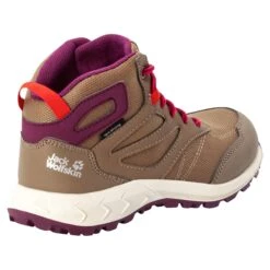 Chaussures De Randonnée Enfant Jack Wolfskin Woodland Texaporeid Mid GT [Size 34] -Hiking Store jack wolfskin 4042152 5306 9 f350 woodland texapore mid k brown pink