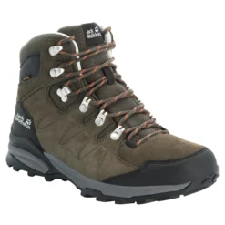 Chaussures De Randonnée Jack Wolfskin Refugio Texapore Mid [Size 39.5] -Hiking Store jack wolfskin 4049841 4287 9 f360 refugio texapore mid m khaki phantom