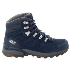 Chaussures De Randonnée Femme Jack Wolfskin Refugio Texapore 36/43 [Size 36] -Hiking Store jack wolfskin 4050871 1199 2 f330 refugio texapore mid w dark blue grey