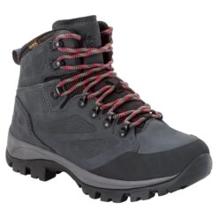 Chaussures De Randonnée Femme Jack Wolfskin Rebellion Texaporeid [Size 35.5] -Hiking Store jack wolfskin 4051191 6149 9 f360 rebellion texapore mid w grey red