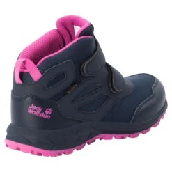 Chaussures De Randonnée Enfant Jack Wolfskin Woodland Texaporeid Mid VC [Size 34] -Hiking Store jack wolfskin 4052591 1239 9 f350 woodland texapore mid vc k blue pink
