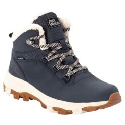 Chaussures De Marche Femme Jack Wolfskin Everquest Texaporeid Mid [Size 35.5] -Hiking Store jack wolfskin 4053581 1171 9 f360 everquest texapore mid w dark blue off white