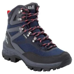 Chaussures De Randonnée Femme Jack Wolfskin Rebellion Guide Texaporeid Mid [Size 35.5] -Hiking Store jack wolfskin 4053801 1227 9 f360 rebellion guide texapore mid w blue coral