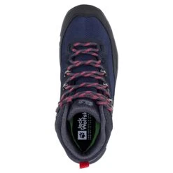 Chaussures De Randonnée Femme Jack Wolfskin Rebellion Guide Texaporeid Mid [Size 35.5] -Hiking Store jack wolfskin 4053801 1227 9 f380 rebellion guide texapore mid w blue coral